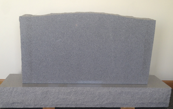 Granite headstone without inscription